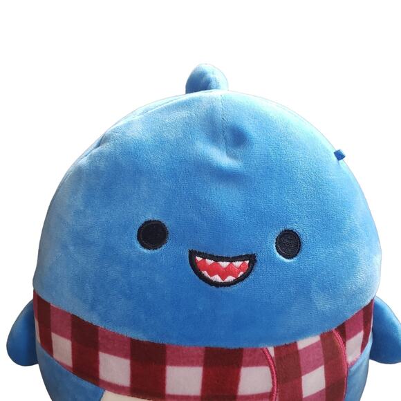 Kellytoy Squishmallows Ray The Blue Shark with Scarf, 8" Plush No Tag - Picture 4 of 6
